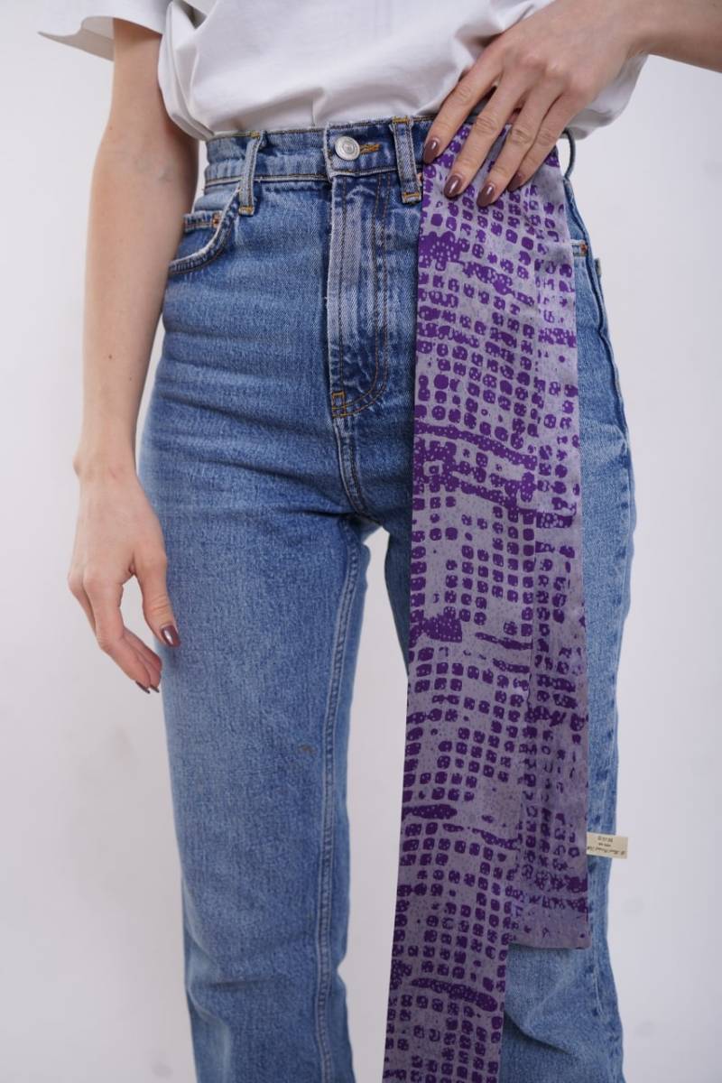 Handbedrucktes Haarband Aus Seide, Stirnband, Bandana, Batik Print Handbedrucktes Haarband Aus Seide, Stirnband, Bandana, Batik Print von TabrizBazar