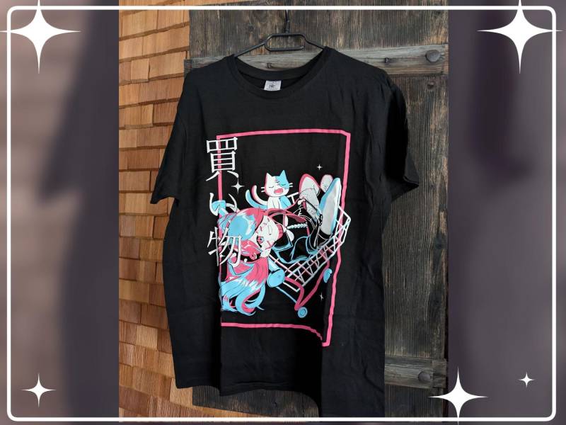 Shopping Tokiko Manga Kawaii T-Shirt Black | Unisex Harajuku T-Shirt | 100% Cotton Shopping Tokiko Manga Kawaii T-Shirt Black | Unisex Harajuku T-Shirt | 100% Cotton von TacTokiShop