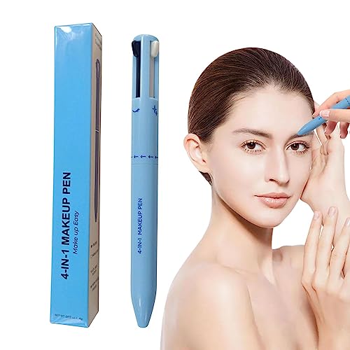 4 in 1 Makeup Pen Augenbrauenstift, Augenbraue Kontur Stift, Wasserfest Augenbrauenstift, Vierfarbiger Rotierender Kugelschreiber Augenbrauenstift, Für Einen Perfekten Makeup Look von Tacery