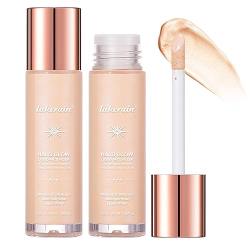 Flüssiger Highlighter, Highlighter-Make-up-Konturstift, Body Shimmer Luminous Lotion Stick, 8-farbiger wasserfester Body Luminizer Glitzerpuder-Kosmetikstift für Frauen von Tacery