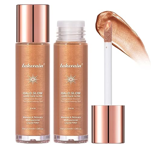 Flüssiger Highlighter, Highlighter-Make-up-Konturstift, Body Shimmer Luminous Lotion Stick, 8-farbiger wasserfester Body Luminizer Glitzerpuder-Kosmetikstift für Frauen von Tacery