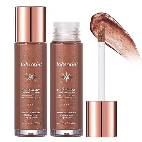 Flüssiger Highlighter, Highlighter-Make-up-Konturstift, Body Shimmer Luminous Lotion Stick, 8-farbiger wasserfester Body Luminizer Glitzerpuder-Kosmetikstift für Frauen von Tacery