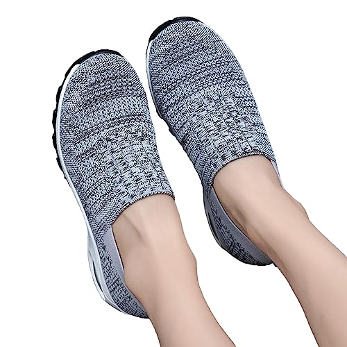 Tacery Breite Wanderschuhe für Damen - Atmungsaktive Damen-Walking-Tennisschuhe mit Fußgewölbeunterstützung,Turnschuhe für Damen mit Fußgewölbeunterstützung, breite Wanderschuhe für Damen von Tacery