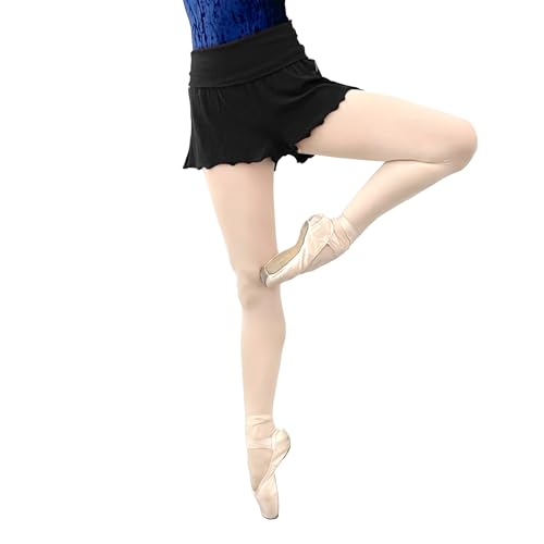 Tanz-Strick-Shorts, Schwarz, L Kurze Schlauch von Tacherlia