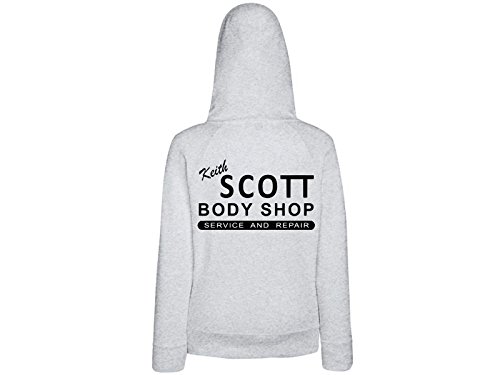 Damen Hoodie Sweatshirt mit Druck Keith Scott Body Shop (XXL) von Tachinedas Kreativshop