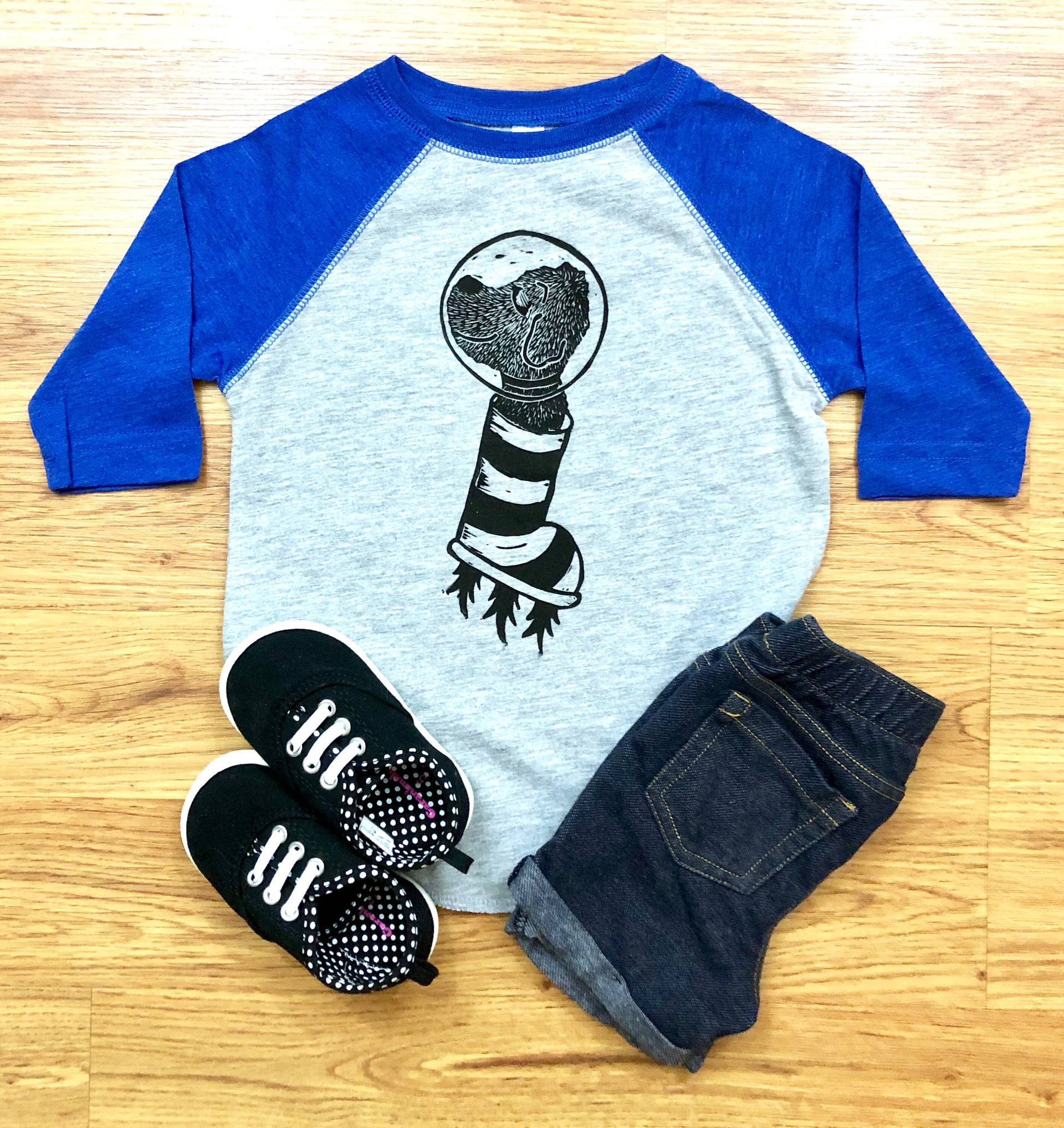 Rakete Hund Kleinkind T-Shirt von TackyAnniePress