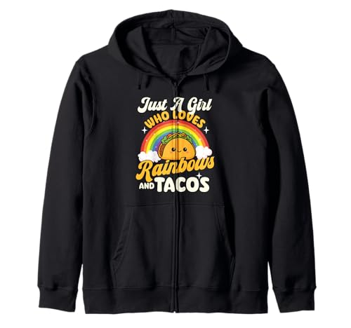 Nur EIN Mädchen, das Regenbögen und Tacos liebt - Taco Gay Lesbian Kapuzenjacke von Taco Lover Merch