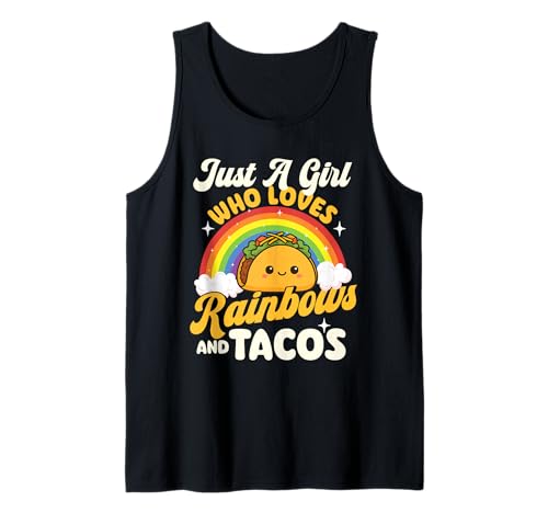 Nur EIN Mädchen, das Regenbögen und Tacos liebt - Taco Gay Lesbian Tank Top von Taco Lover Merch