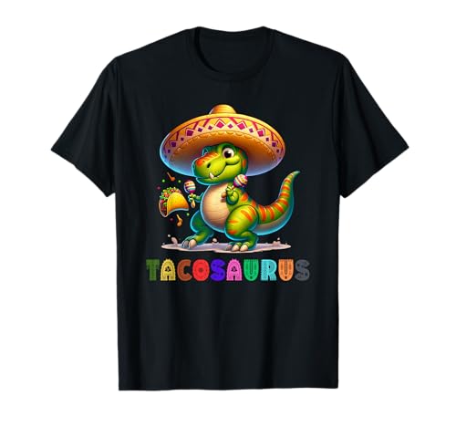 Tacosaurus Cinco De Mayo Mexiko Dinosaurier Jungen Mädchen T-Shirt von Dinosaur Cinco De Mayo Tacosaurus Mexico