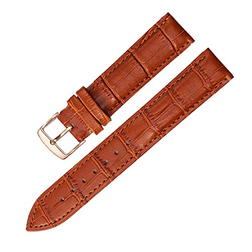 Ersatzuhrenarmband Leder Lederband für Männer Frauen 12mm-22mm-Uhrenarmband,12mm von Tactfulw