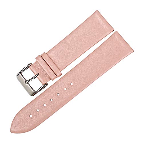 Uhren Zubehör Armband-12mm-24mm Uhrenarmband Männer/Frauen-echtes Leder-Uhrenarmband Rosa,20mm von Tactfulw