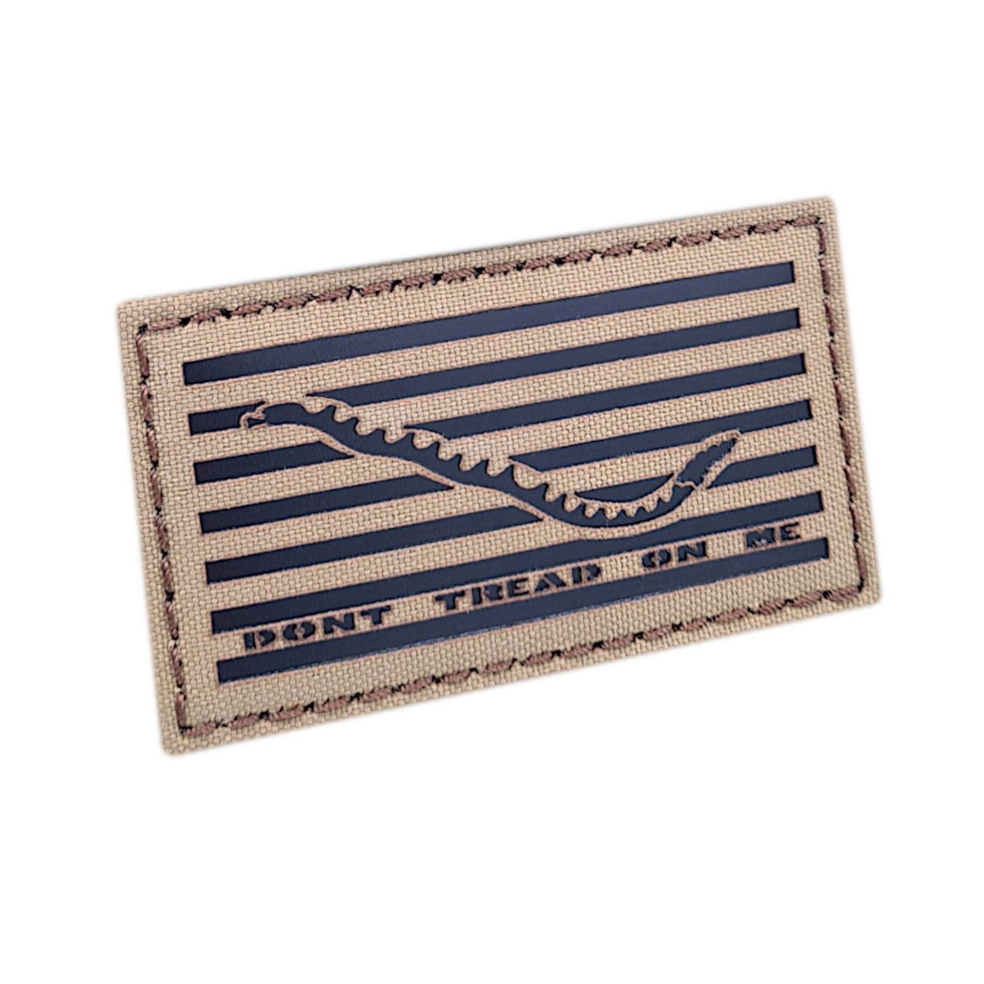 First Navy Jack Dont Tread On Me Dtom Us Flagge Klapperschlangen Schlange 5 "x3.5" Laser Cut Patch von TacticalFreaky