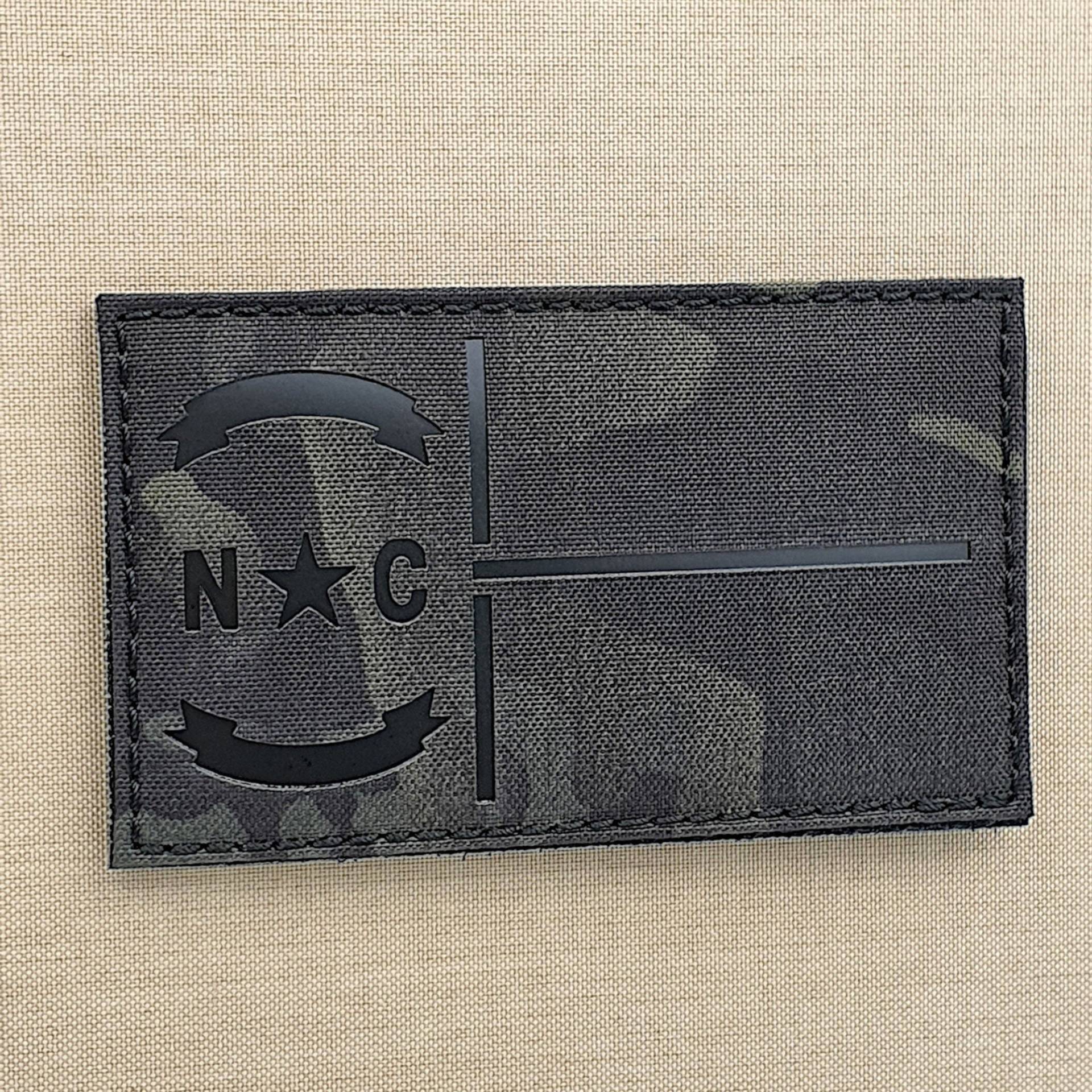 North Carolina State Flag Nc 5 "x3, 5" Laser Geschnitten Aufnäher von TacticalFreaky