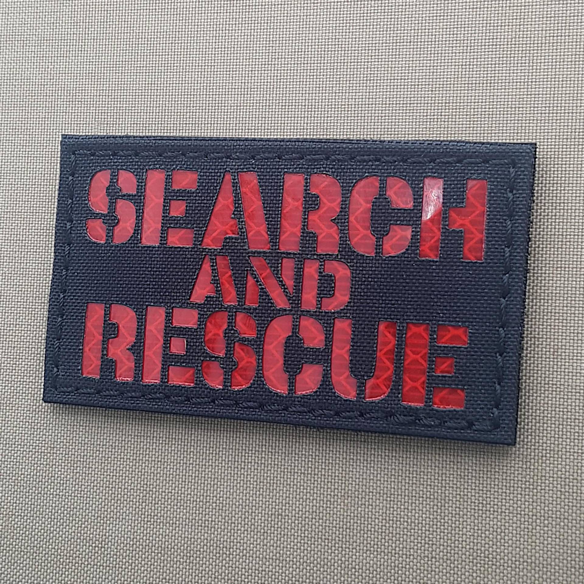 Sar Such - Und Rettungs-Loadout Hi Viz 2 "x3, 5" Laser Cut Patch von TacticalFreaky