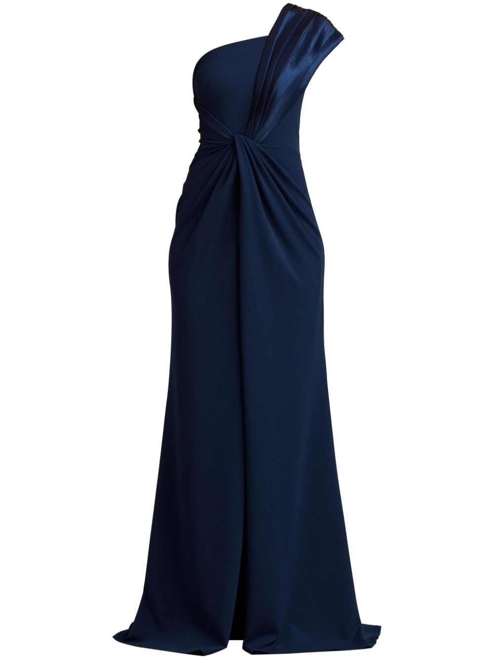 Tadashi Shoji Drapiertes Dunne Abendkleid - Blau von Tadashi Shoji