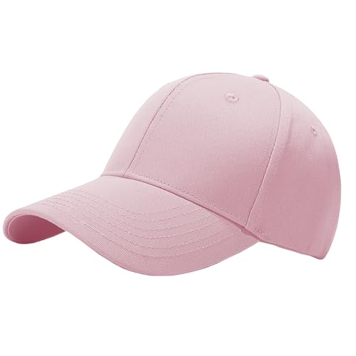 Taeku Baseball Cap, Herren Damen Basecap Schnell Trocknende Einfarbig Baseballmütze Verstellbar Baseballkappe Outdoor Sonnenhut (Rosa) von Taeku