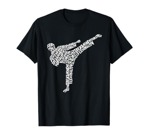 Taekwondo Kampfsport Typografie Kinder Männer Jungen Karate T-Shirt von Taekwondo Korean Martial Arts Kids Karate
