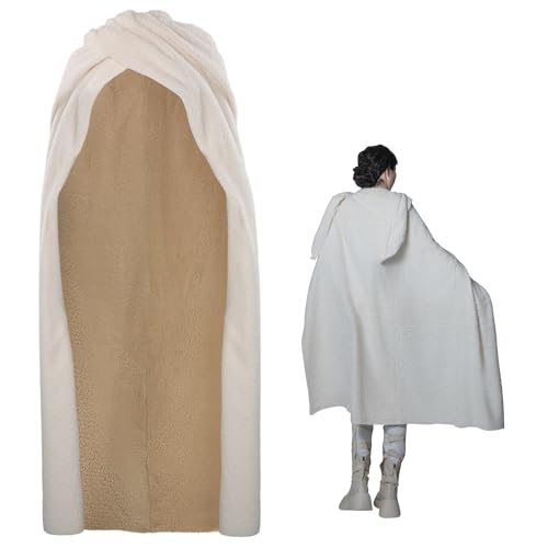 Taeyue Padme Kostüm Mantel Königin Kostüm Cosplay Kap Fleece Mantel Halloween Karneval Outfits Damen (Weiß, S) von Taeyue