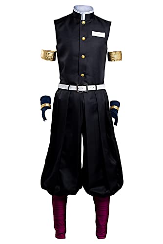 Taeyue Uzui Tengen Cosplay Kostüm Anime Uzui Tengen Uniformen für Herren Halloween Karneval Party Outfits Set Erwachsene, XL von Taeyue