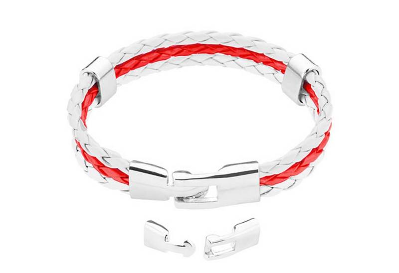 Taffstyle Armband Fanartikel Länderflagge geflochten Sport Accessoire 19–21 cm (Geflochtenes Fanarmband in Länderfarben für Sportevents & Alltag) von Taffstyle