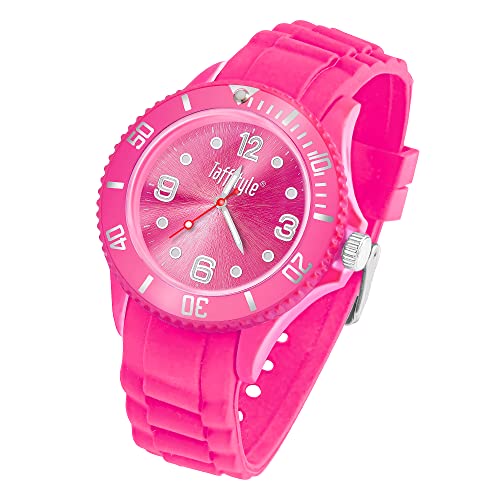 Taffstyle Armbanduhr Silikon Analog Quarz Uhr Farbige Sport Sportuhr Damen Herren Kinder Unisex 39mm Pink Taffstyle Armbanduhr Silikon Analog Quarz Uhr Farbige Sport Sportuhr Damen Herren Kinder Unisex 39mm Pink von Taffstyle
