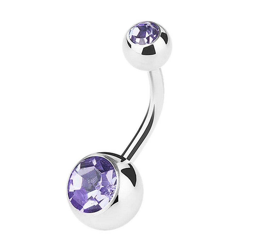 Taffstyle Bauchnabelpiercing Piercing Bauch Stecker Gebogen Doppel Kristall, Bauchnabelpiercing Banane Stecker Gebogen Doppel Multi Kristall Kugel Taffstyle Bauchnabelpiercing Piercing Bauch Stecker Gebogen Doppel Kristall, Bauchnabelpiercing Banane Stecker Gebogen Doppel Multi Kristall Kugel von Taffstyle