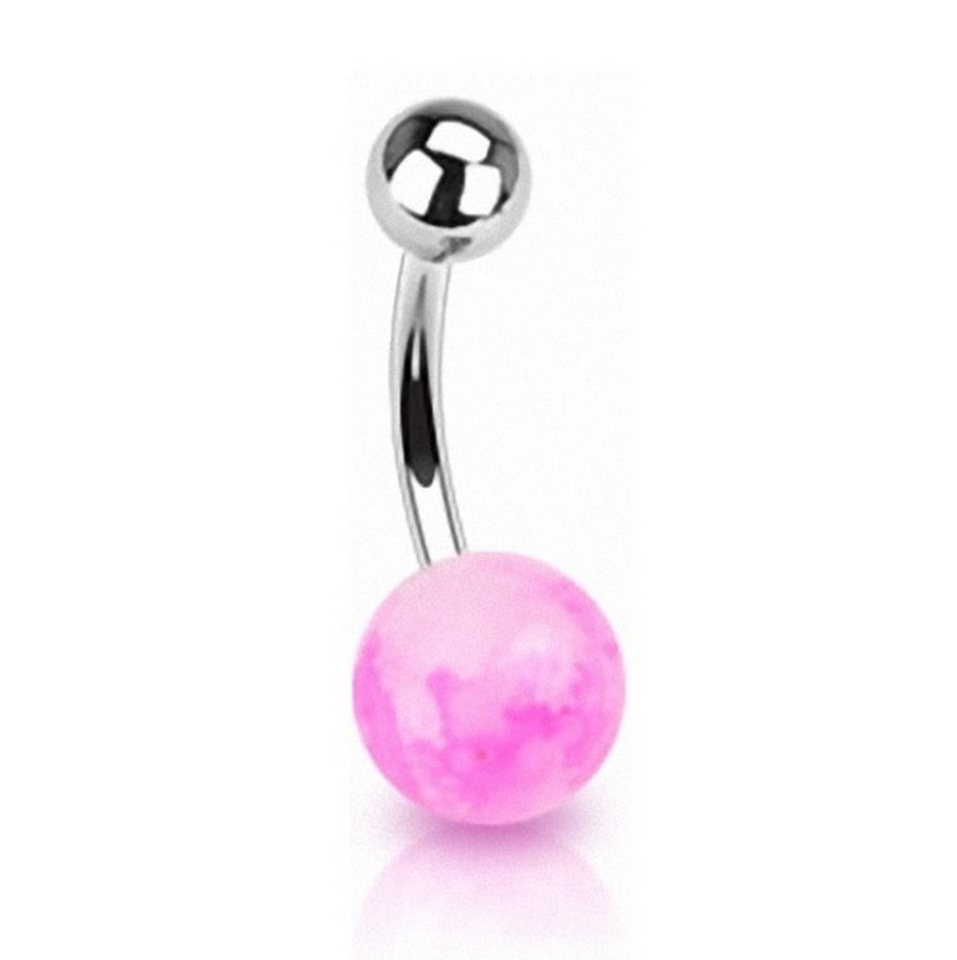 Taffstyle Bauchnabelpiercing Piercing Chirurgenstahl Faux Stein, Bauchnabelpiercing Bauchnabel Banane Stecker Anhänger Fake Kugeln von Taffstyle