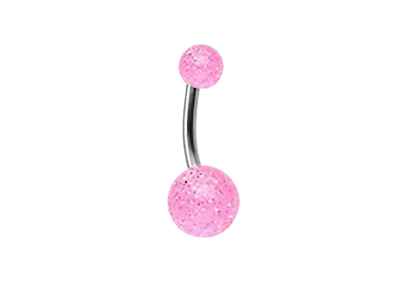 Taffstyle Bauchnabelpiercing Piercing Titan UV Ultra Glitter Kugel, Bauchnabelpiercing Titan mit Glitter UV Glitzer Kugeln von Taffstyle