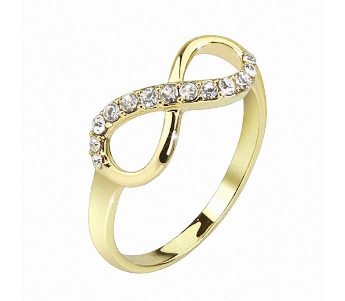 Taffstyle Fingerring Damen Ring Infinity Verlobungsring Damenring, Infinity Unendlichkeit mit Zirkonia Kristall Strass Stein Trauring von Taffstyle