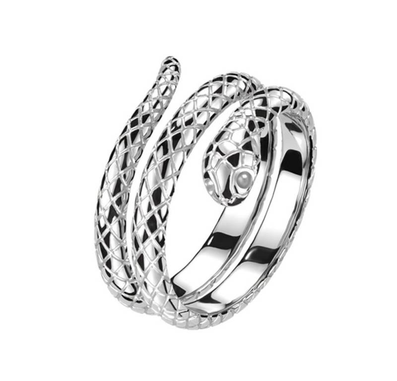 Taffstyle Fingerring Edelstahl Ring Schlangenmuster Schlangen Wickelring Größe 67 (21.3) (Massiv Breit Rocker Schmuck Bikerschmuck Fingerring), Fingerring Herren Stein Siegelring Ring Herrenring Männer Biker von Taffstyle
