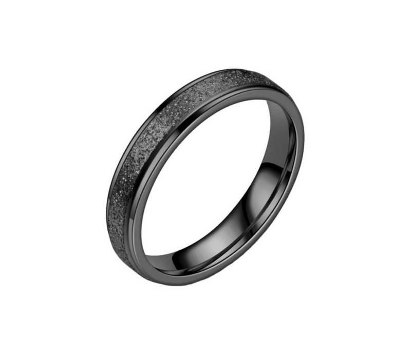 Taffstyle Fingerring Edelstahl Ring Verlobungsring Partnerring Schwarz Größe 60 (19.1) (Partnerring Ehering Trauring Hochzeitsring Freundschaftsring Ehering), sandgestrahlt Freundschaftsring Trauring Herrenring Damenring Paarring von Taffstyle