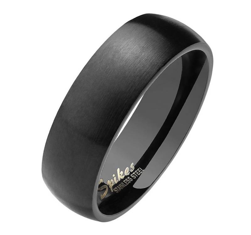 Taffstyle Fingerring Herren Damen Ring Edelstahl Schwarz Matt Größe 63 (20.1) Breit 6mm (Partnerring Ehering Trauring Hochzeitsring), Partnerring Herrenring Damenring Freundschaftsring Paarring von Taffstyle