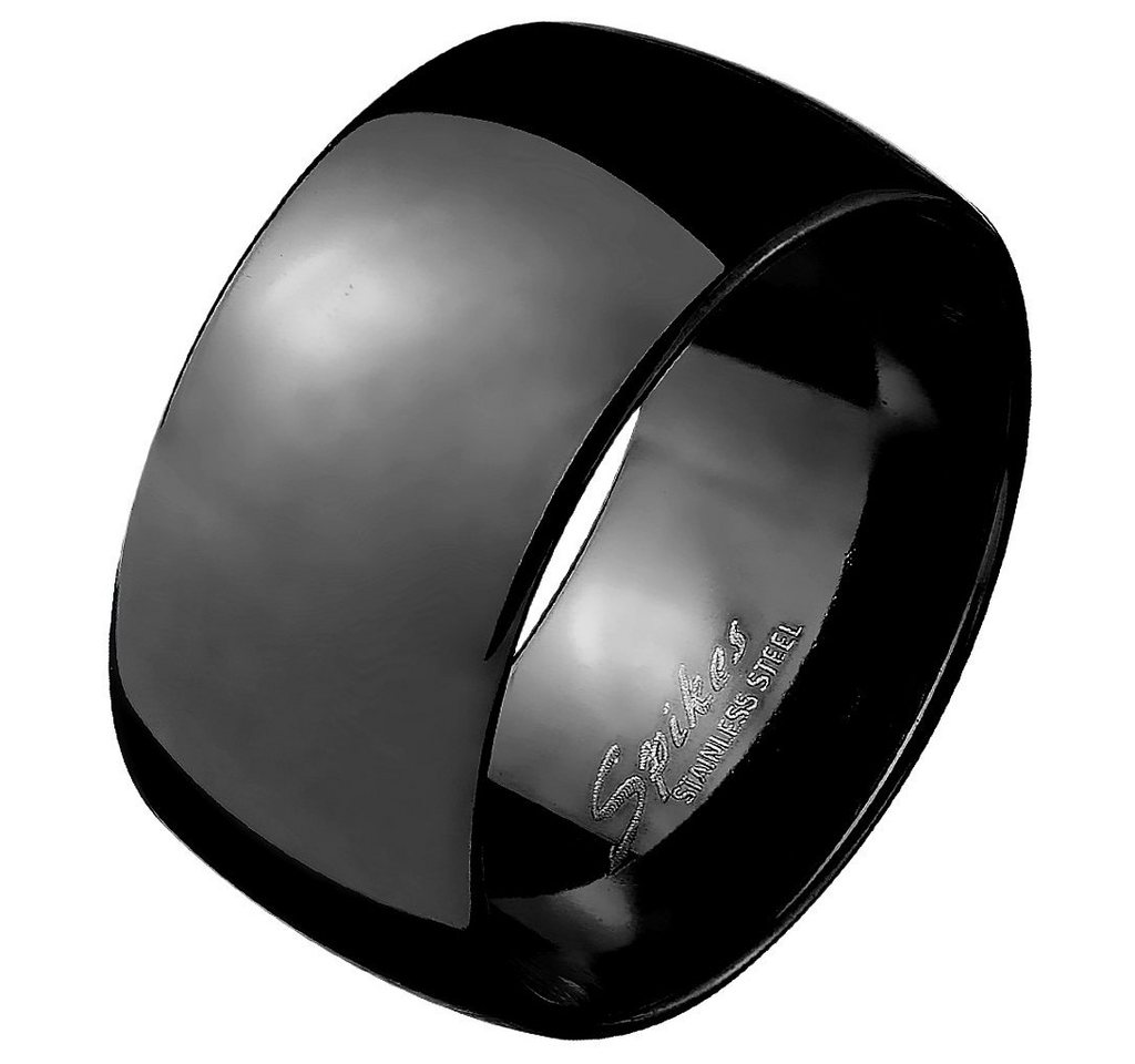 Taffstyle Fingerring Herren Ring Extra Breit Spiegel poliert Daumenring, Extra Breit Edelstahl Spiegel Männer Biker Rocker Massiv Herrenring von Taffstyle