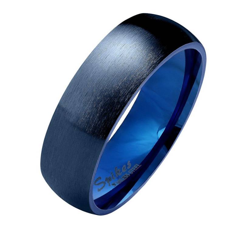 Taffstyle Fingerring Herren & Damen Ring Edelstahl Matt Blau Größe 49 (15.6) Breit 6mm (Partnerring Ehering Trauring Hochzeitsring), Partnerring Herrenring Damenring Freundschaftsring Paarring von Taffstyle