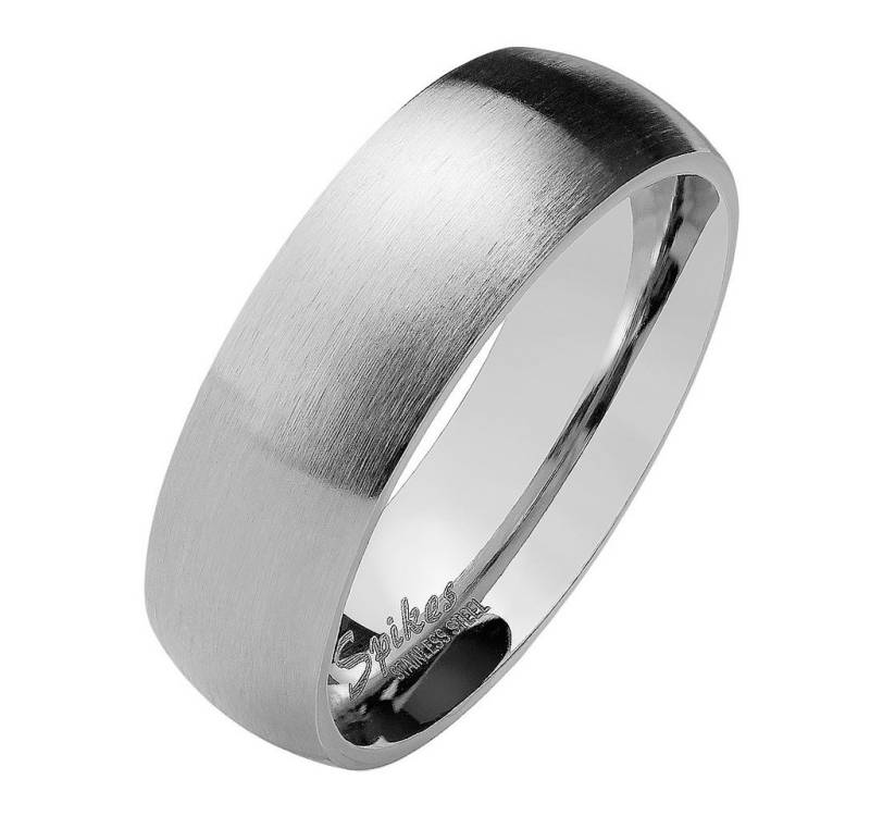 Taffstyle Fingerring Herren & Damen Ring Edelstahl Matt Silber Größe 52 (16.6) Breit 4mm (Partnerring Ehering Trauring Hochzeitsring), Partnerring silbern Herrenring Damenring Freundschaftsring Paarring von Taffstyle