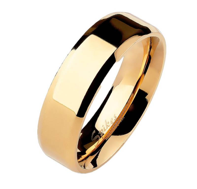 Taffstyle Fingerring Herren & Damen Ring Edelstahl Roségold Größe 52 (16.6) Breit 6mm (Trauring Hochzeitsring), Herrenring Damenring Freundschaftsring Paarring Partnerring Ehering von Taffstyle