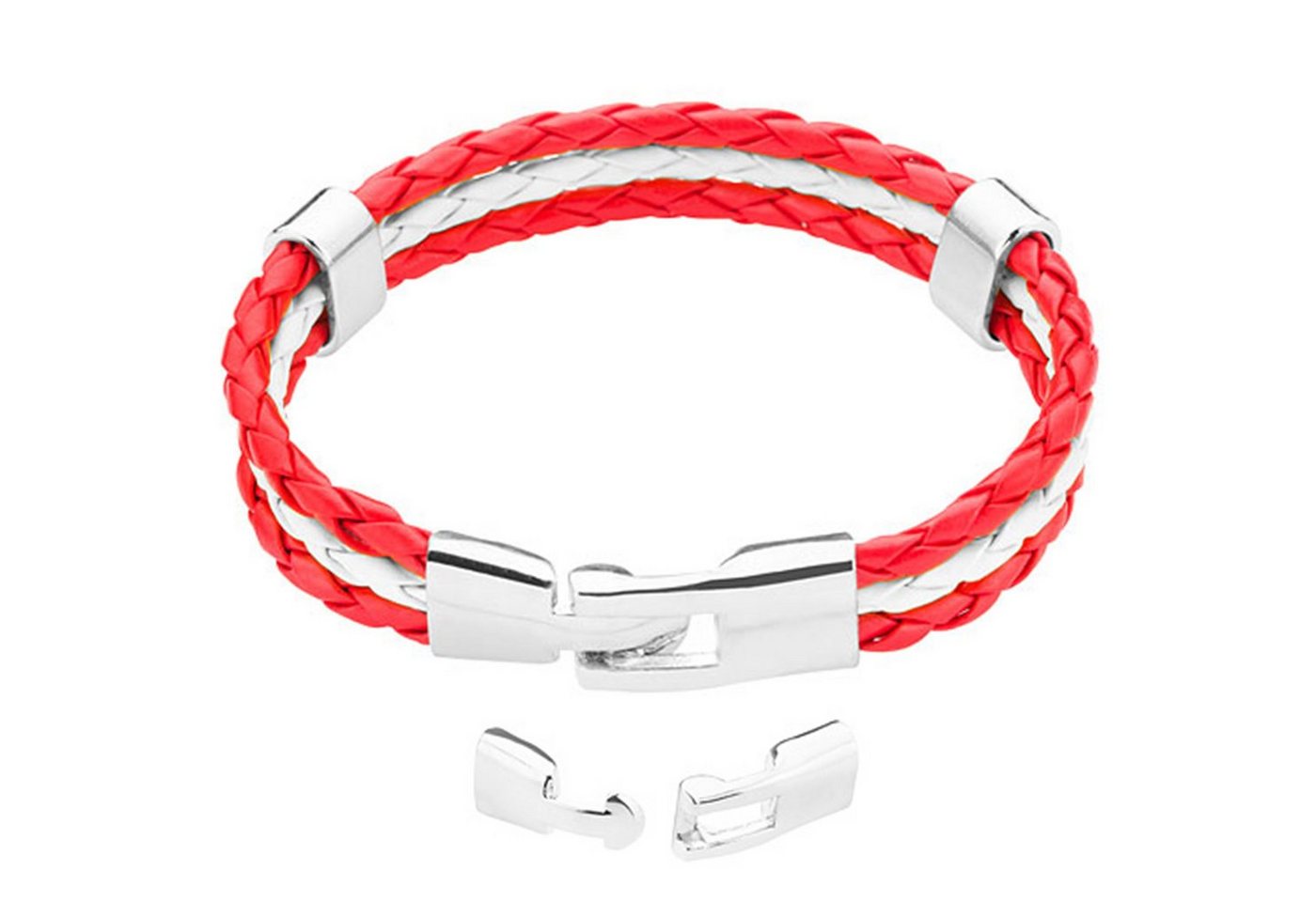 Taffstyle Freundschaftsarmband Damen Herren Armband geflochten Fahne Fanartikel Land Österreich 19cm von Taffstyle