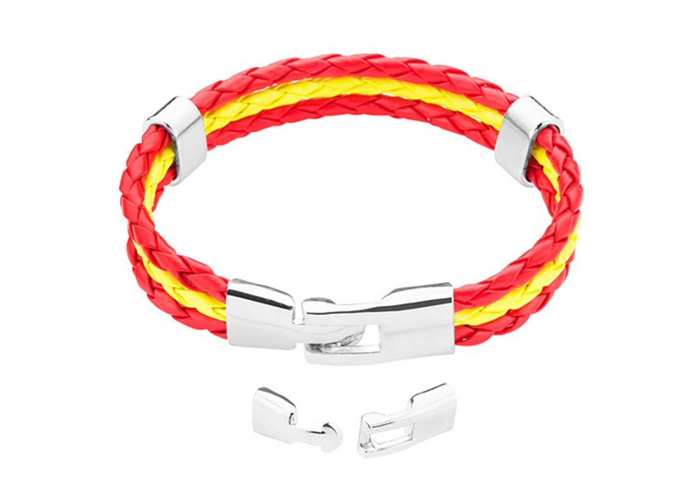 Taffstyle Freundschaftsarmband Damen Herren Armband geflochten Fahne Fanartikel Land Spanien 21cm von Taffstyle