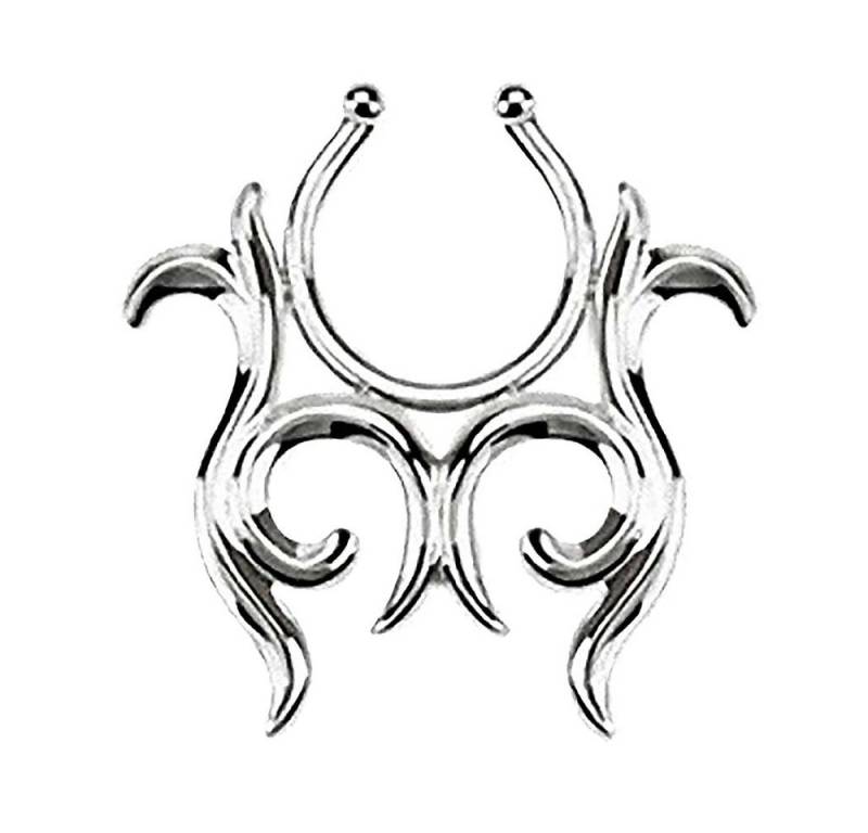 Taffstyle Intimpiercing Intim Brustpiercing Klemmring Schild Tribal ring, Intim Brustpiercing Intimpiercing Klemmring Schild Tribal ring Modell von Taffstyle