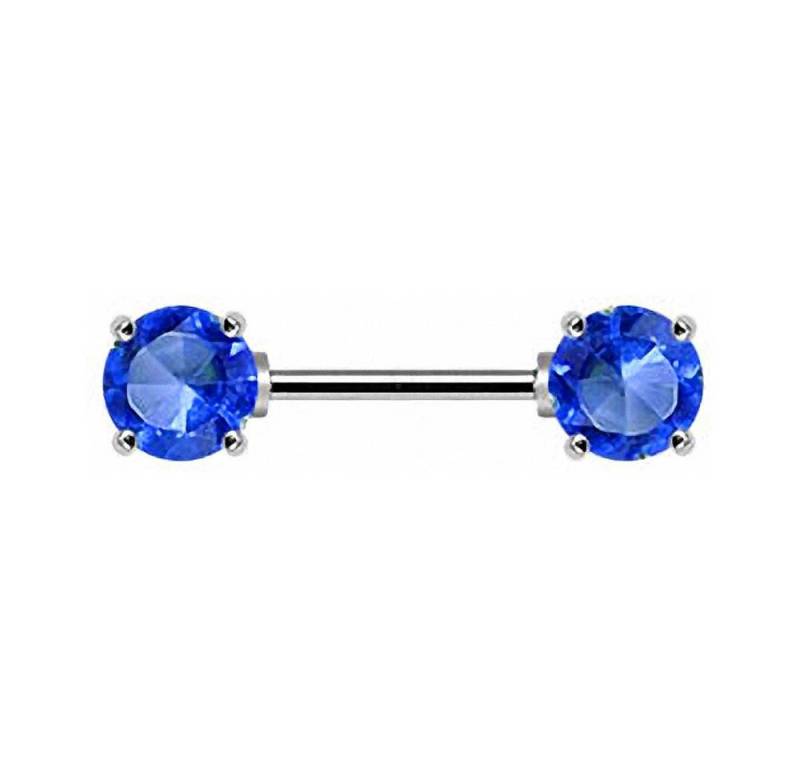 Taffstyle Intimpiercing Intimpiercing Barbell Tribal Doppel Kristall Kugel, Intim Brustpiercing Brustwarzen piercing Barbell Brust Schmuck Tribal von Taffstyle