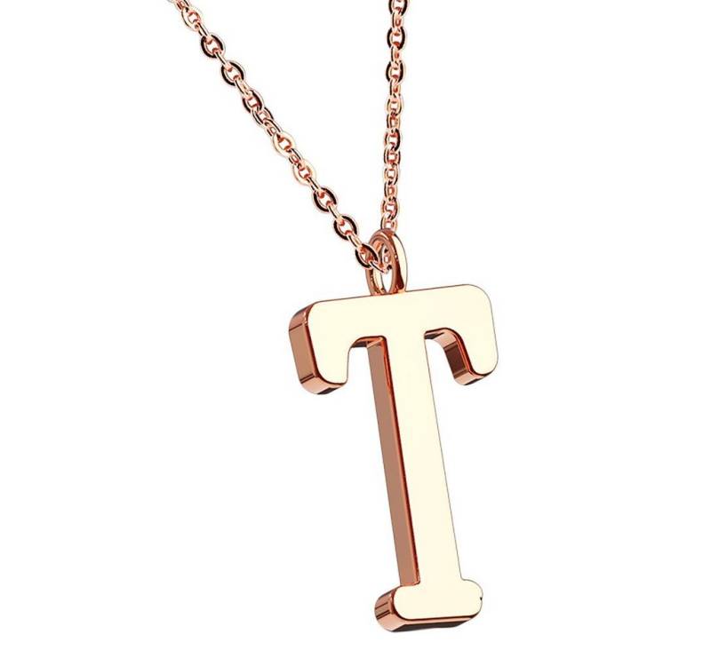 Taffstyle Kette mit Anhänger Damen Halskette Kette Buchstabe Anhänger Roségold Vergoldet Rotgold T, Rose Gold Modern Letter Schlicht Motiv Geschenke Frauen Geburtstag Taffstyle Kette mit Anhänger Damen Halskette Kette Buchstabe Anhänger Roségold Vergoldet Rotgold T, Rose Gold Modern Letter Schlicht Motiv Geschenke Frauen Geburtstag von Taffstyle