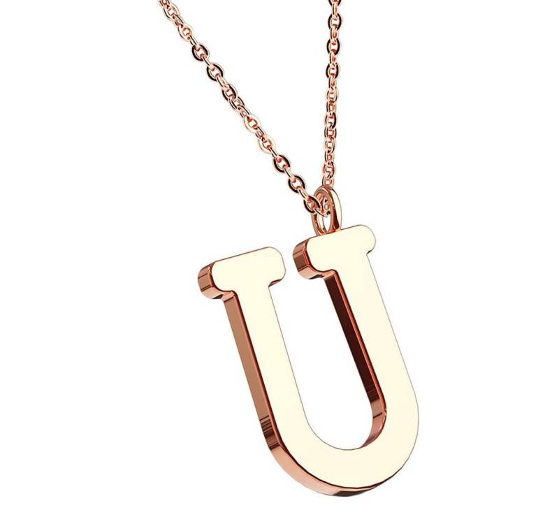 Taffstyle Kette mit Anhänger Damen Halskette Kette Buchstabe Anhänger Roségold Vergoldet Rotgold U, Rose Gold Modern Letter Schlicht Motiv Geschenke Frauen Geburtstag Taffstyle Kette mit Anhänger Damen Halskette Kette Buchstabe Anhänger Roségold Vergoldet Rotgold U, Rose Gold Modern Letter Schlicht Motiv Geschenke Frauen Geburtstag von Taffstyle