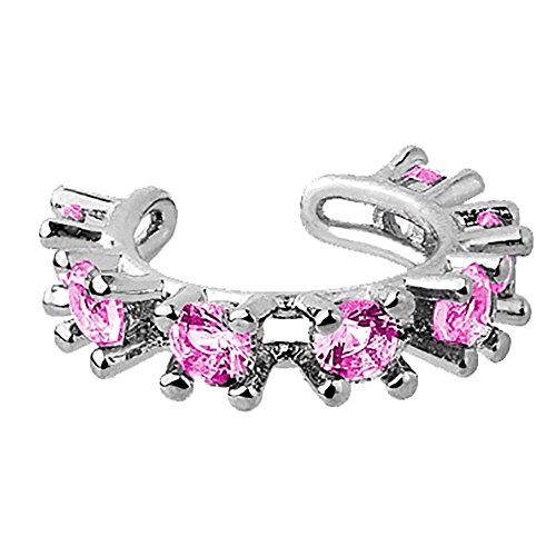 Taffstyle Knorpel Ohrklemme Ohrring Clip On Fake Piercing Ring Ohrmanschette Ohrringe Schmuck Helix Cartilage Ear Cuff mit Kristalle Silber Pink Taffstyle Knorpel Ohrklemme Ohrring Clip On Fake Piercing Ring Ohrmanschette Ohrringe Schmuck Helix Cartilage Ear Cuff mit Kristalle Silber Pink von Taffstyle