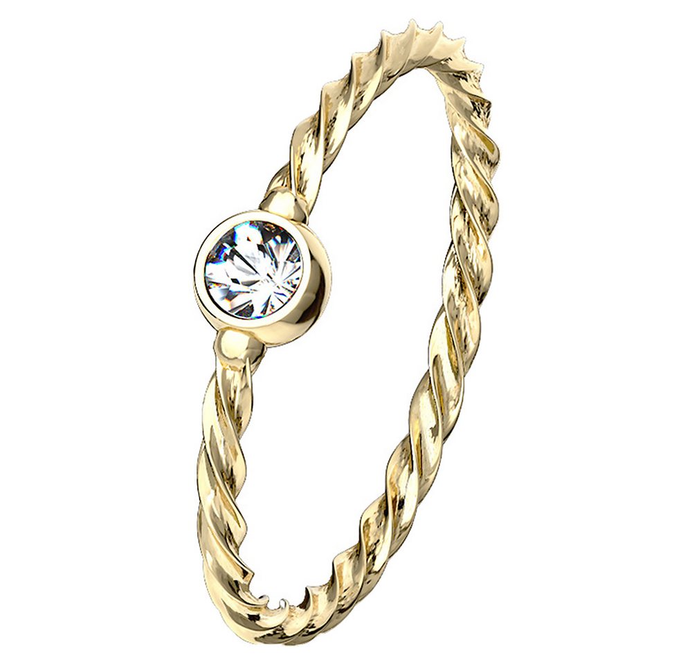 Taffstyle Nasenpiercing Nasenpiercing Septum Universal Ring mit Kristall Gold (Tragus Helix Orbital Brust Intim Piercing Lippenbädchen Lippenpiercing), Ohrpiercing Nasenpiercing Nasenring Nase Ohrpiercing Cartilage Ohr von Taffstyle
