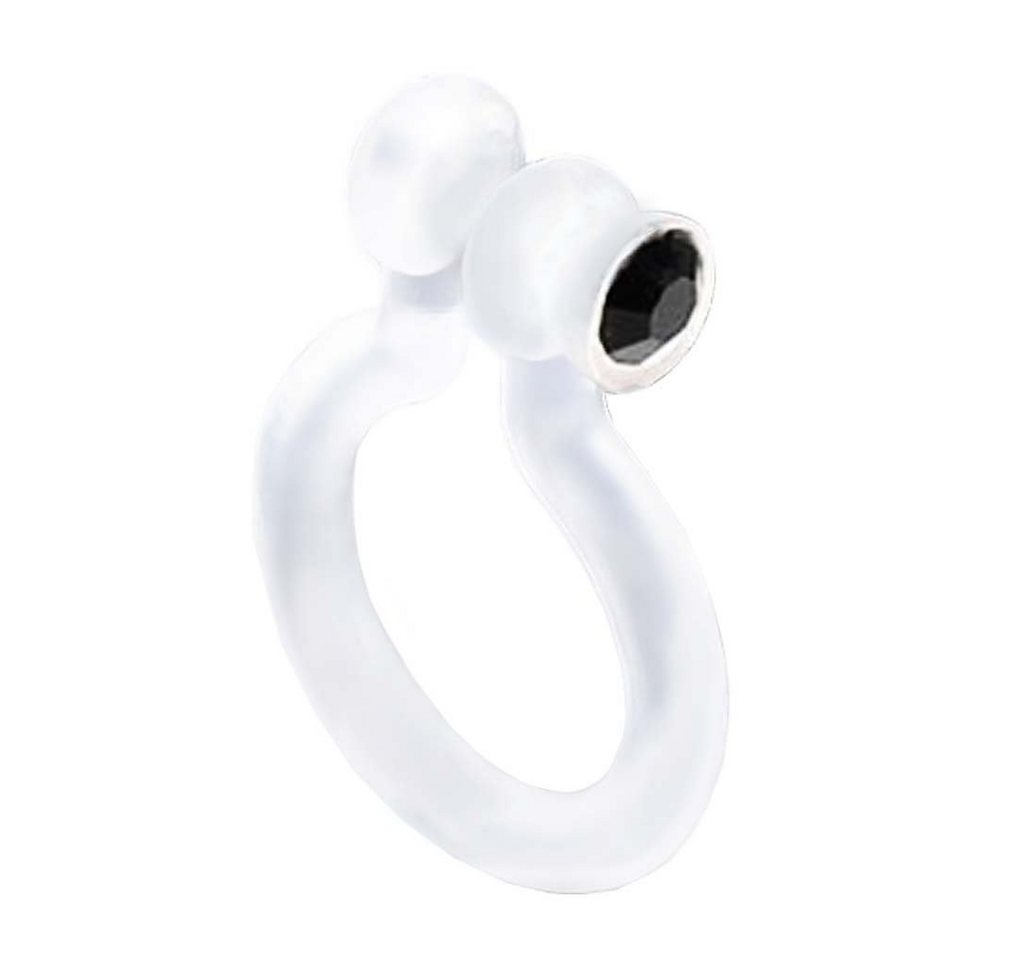 Taffstyle Nasenpiercing Piercing Bioflex Brust Klemmring Ring mit Kristall, Universal Fake Septum Nase Lippe Ohr Tragus Klemmring Ring Kristall von Taffstyle