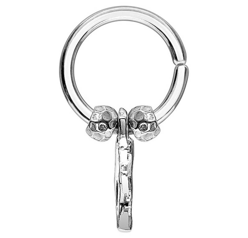 Taffstyle Nasenpiercing Piercing Continuous Ring mit Tribal Perlen, Piercing Ring Anhänger Tragus Helix Ohr Nase Lippe Intim Nippel Taffstyle Nasenpiercing Piercing Continuous Ring mit Tribal Perlen, Piercing Ring Anhänger Tragus Helix Ohr Nase Lippe Intim Nippel von Taffstyle
