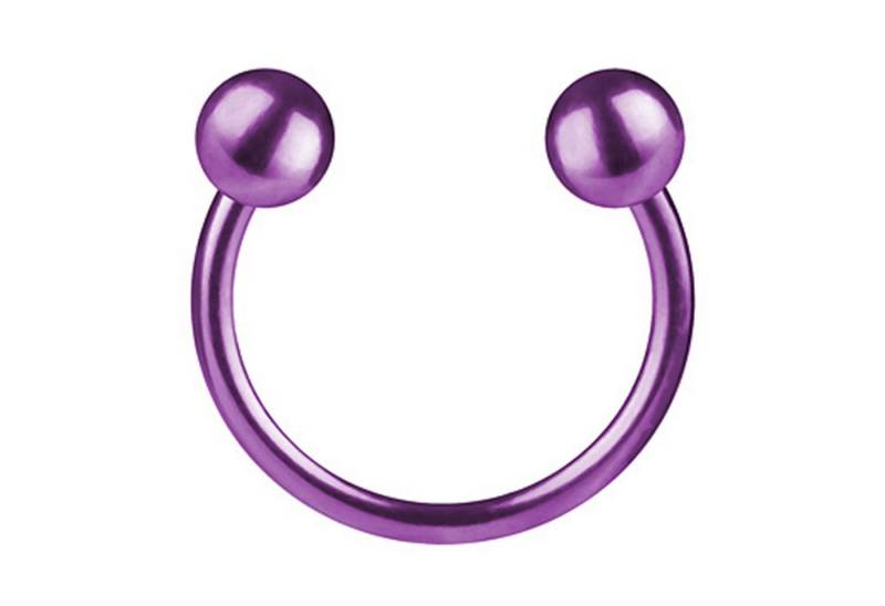 Taffstyle Nasenpiercing Piercing Edelstahl Brust Helix Intim mit Kugeln, Hufeisen Ring Horseshoe Nippel Lippe Nase Septum Tragus Ohr Helix von Taffstyle