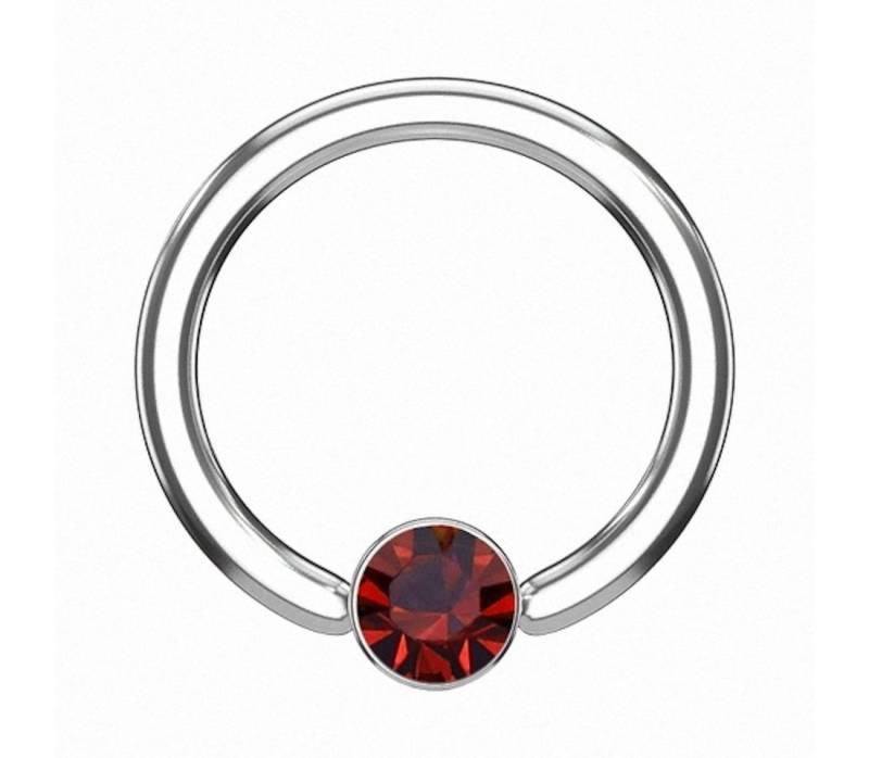 Taffstyle Nasenpiercing Piercing Klemmring Flache Kugel Kristall, Ring Flach Kristall Klemm Kugel Septum Nasen Lippen Helix Ohr Tragus von Taffstyle