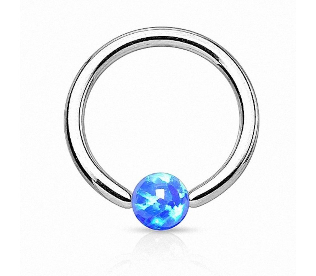 Taffstyle Nasenpiercing Piercing Klemmring Ring mit Opal Klemm Kugel, Ring Septum Nasen Lippen Helix Ohrpiercing Intimpiercing Lippenband Taffstyle Nasenpiercing Piercing Klemmring Ring mit Opal Klemm Kugel, Ring Septum Nasen Lippen Helix Ohrpiercing Intimpiercing Lippenband von Taffstyle