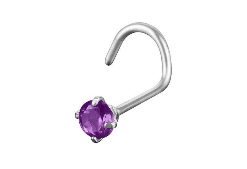 Taffstyle Nasenpiercing Piercing Nase Ohr Lippe Intim Spirale mit Kristall, Stab Barbell Nase Nasenpiercing Nasenstecker Tragus Helix Ohrpiercing von Taffstyle